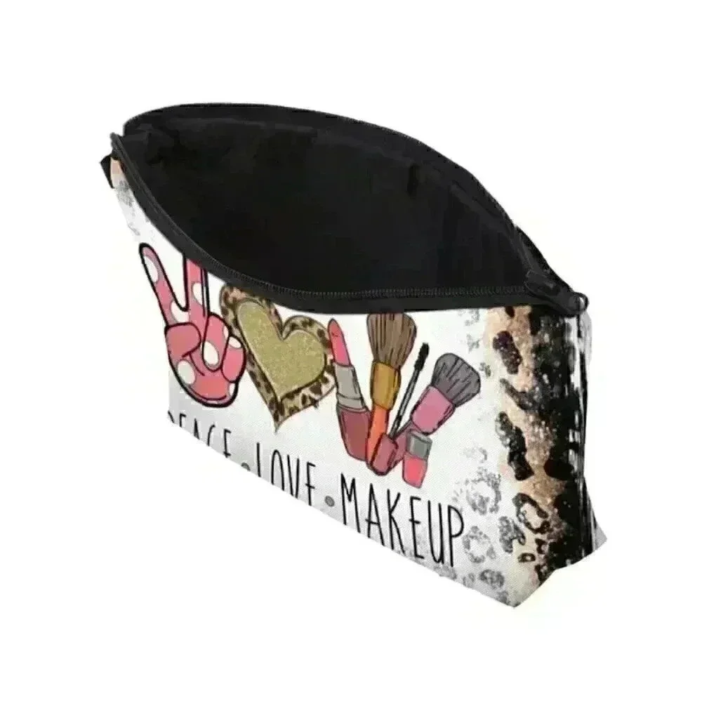 Leopard Letter Makeup Bag